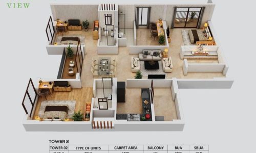 Urban Sereno 3 BHK 1405